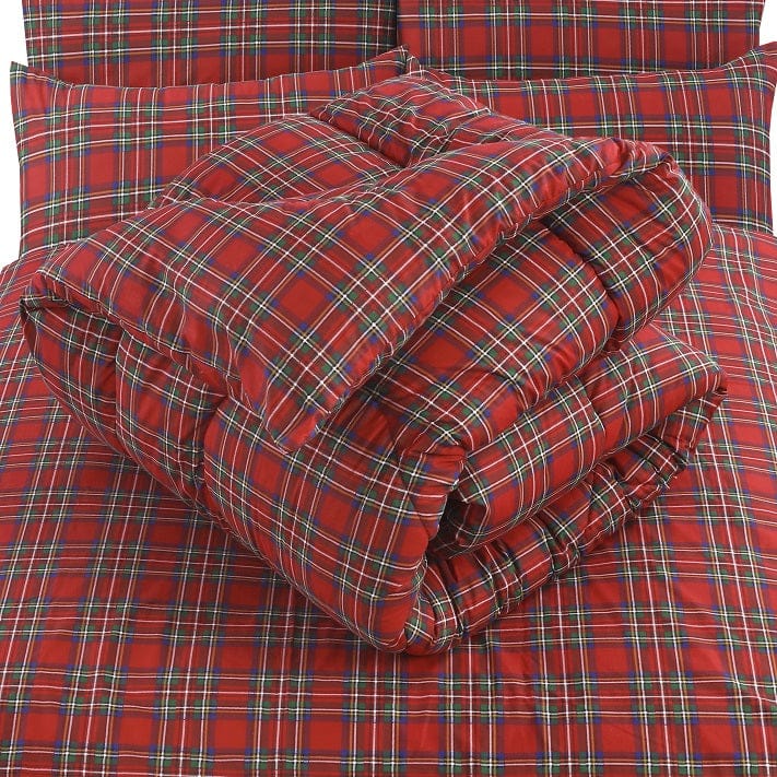 British Checked Red - Comforter - Mas Signature (Tulips)