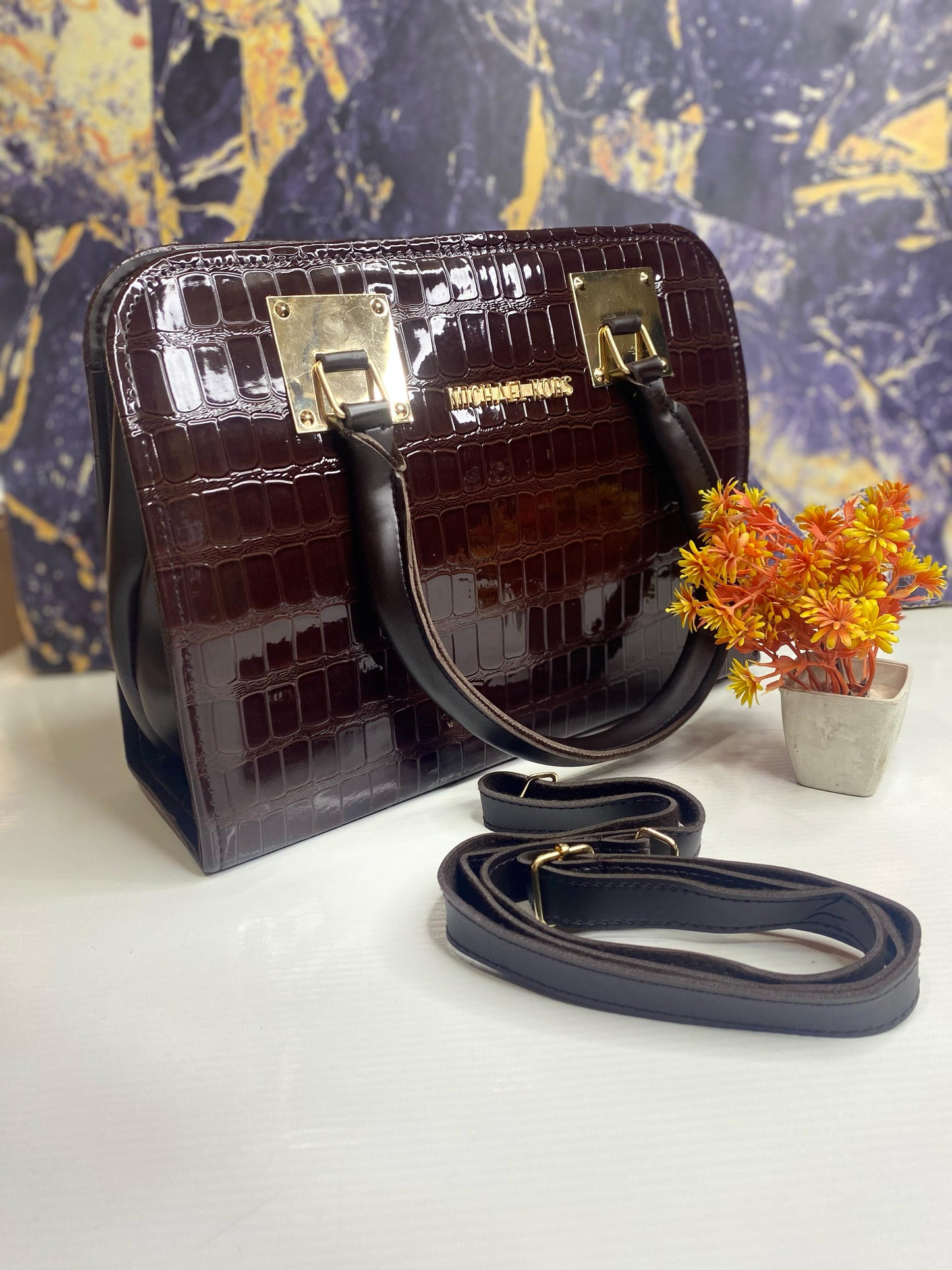 BROWN MK IMPORTED BAG