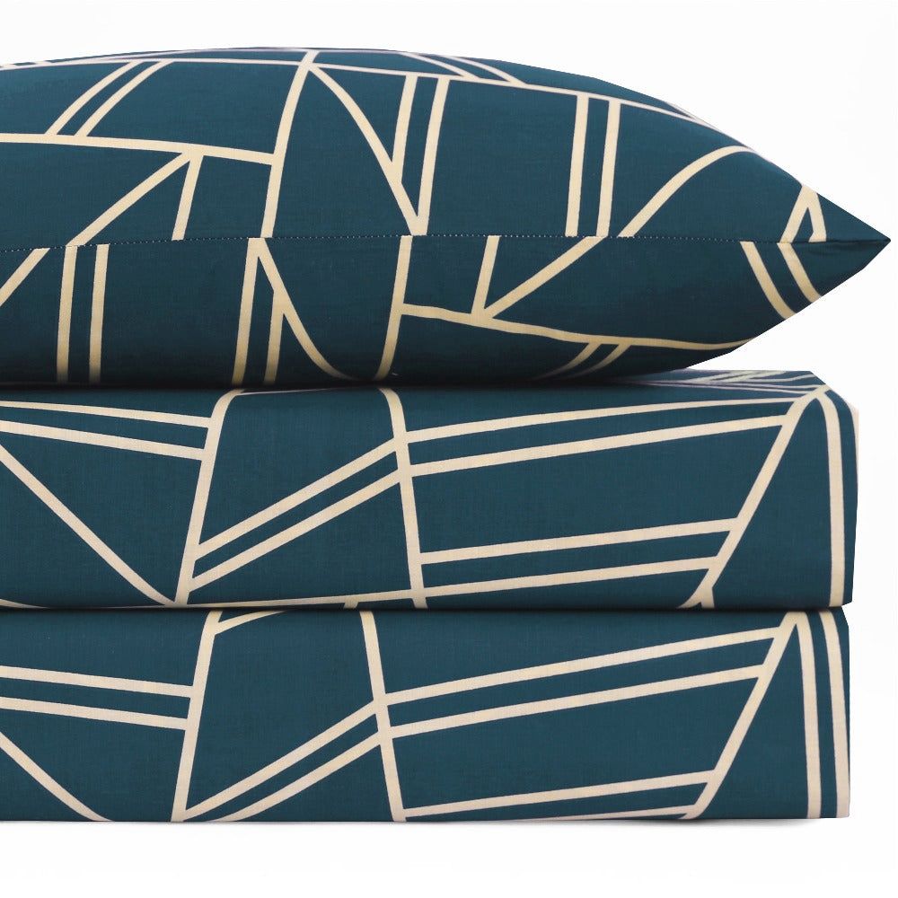 Turkish Teal - Bedsheet - Mas Signature (Tulips)