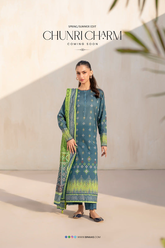 Printed Lawn 3 Peice Suit-5