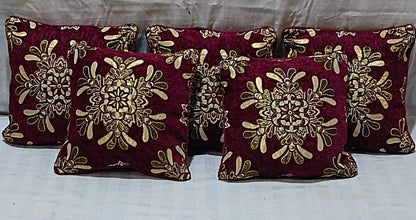 5 Pcs Velvet Cushion Covers Set