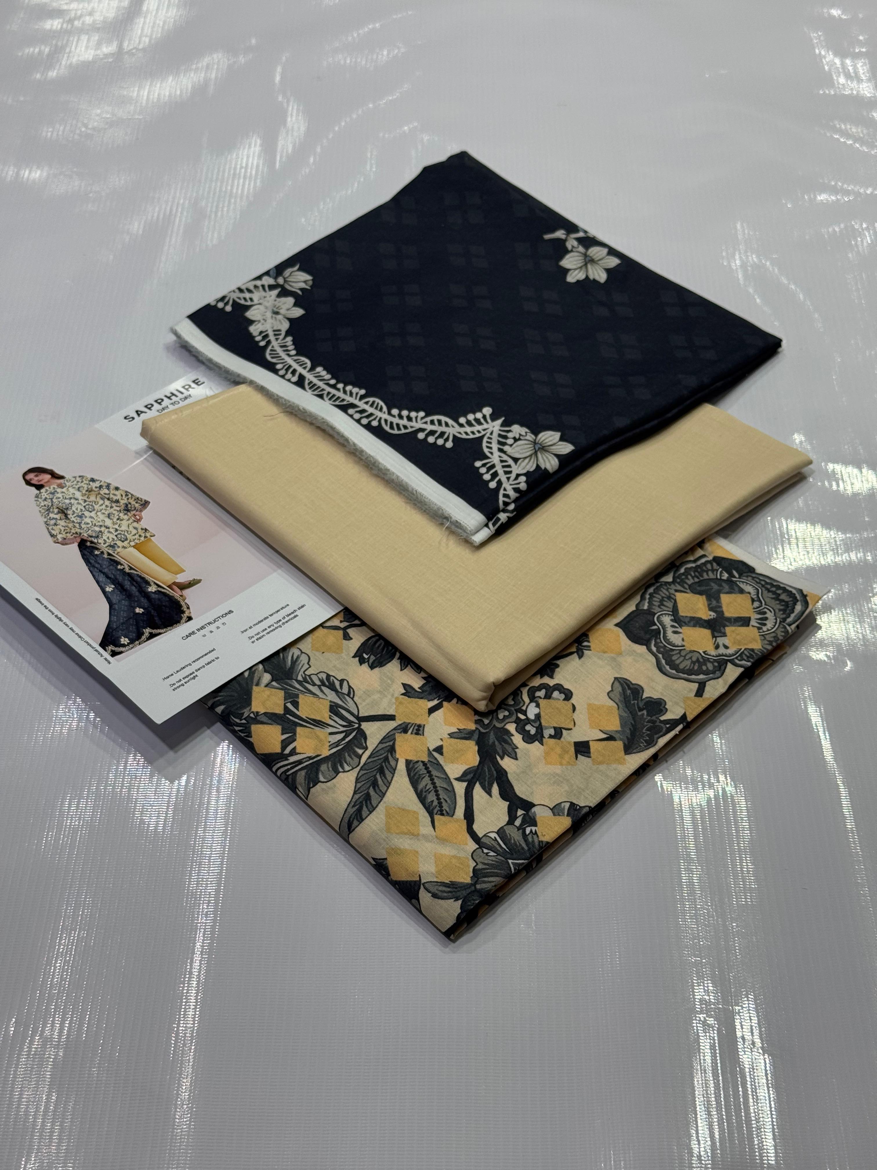 SAPPHIRE 💯 Original 3pc Printed Lawn Collection