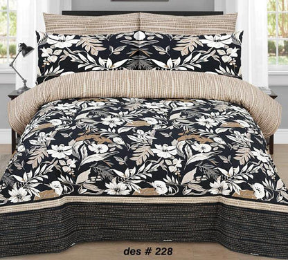 King Size Cotton Stuff Bedsheets Set