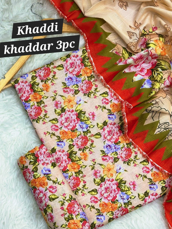 KHADDI Original khaddar 3pcs-11