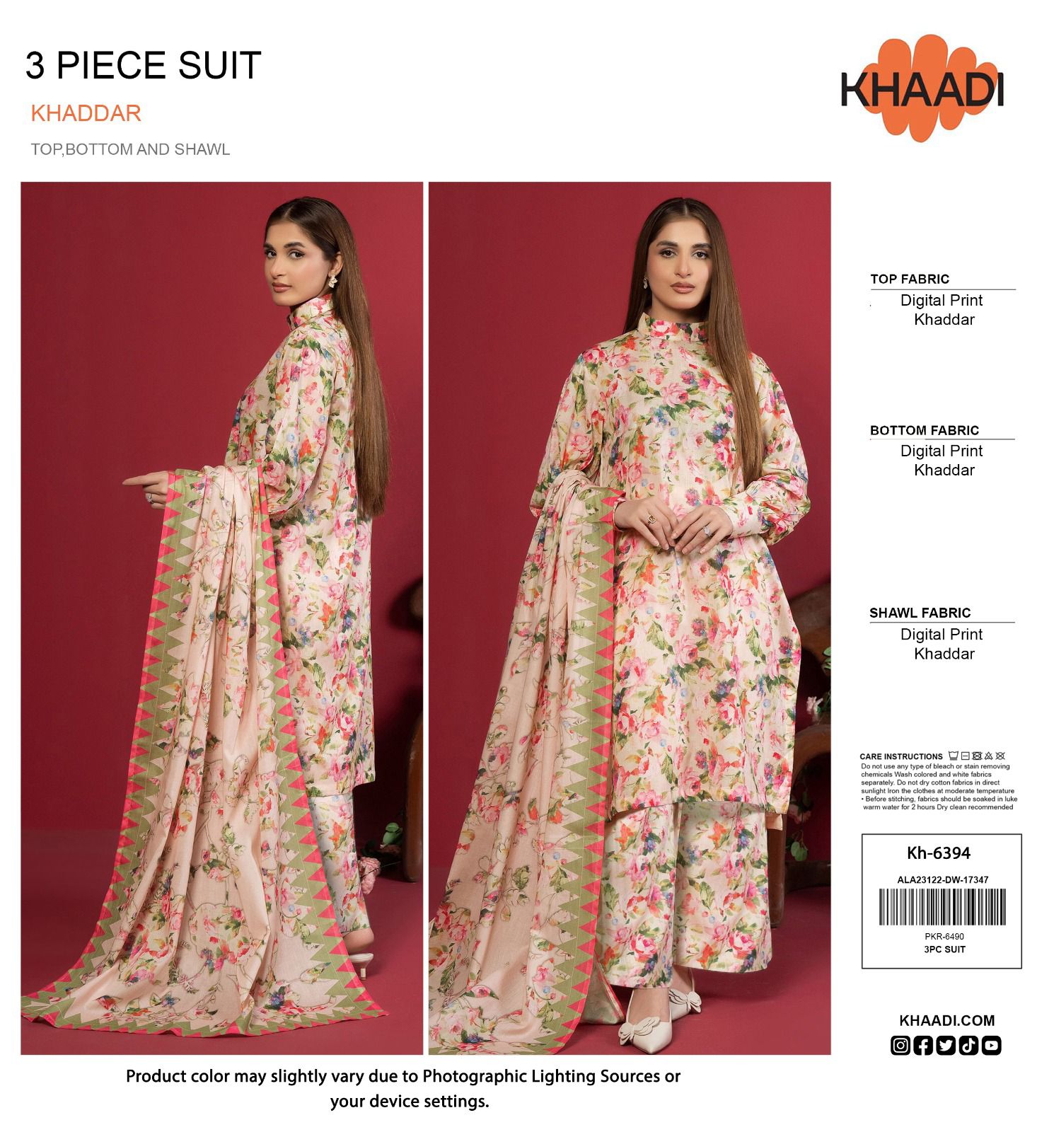 KHADDI Original khaddar 3pcs-11