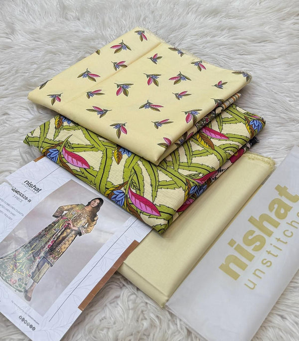 Nishat 💯 Original 3pc Printed Linen Collection - 6
