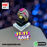 Gold Plated Zircon Ring