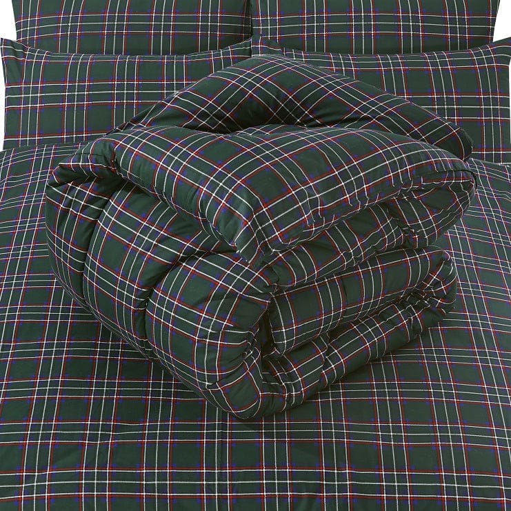 British Checked Green - Comforter - Mas Signature (Tulips)