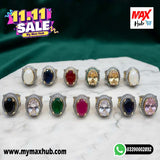 Gold Plated Zircon Stone Rings - 2