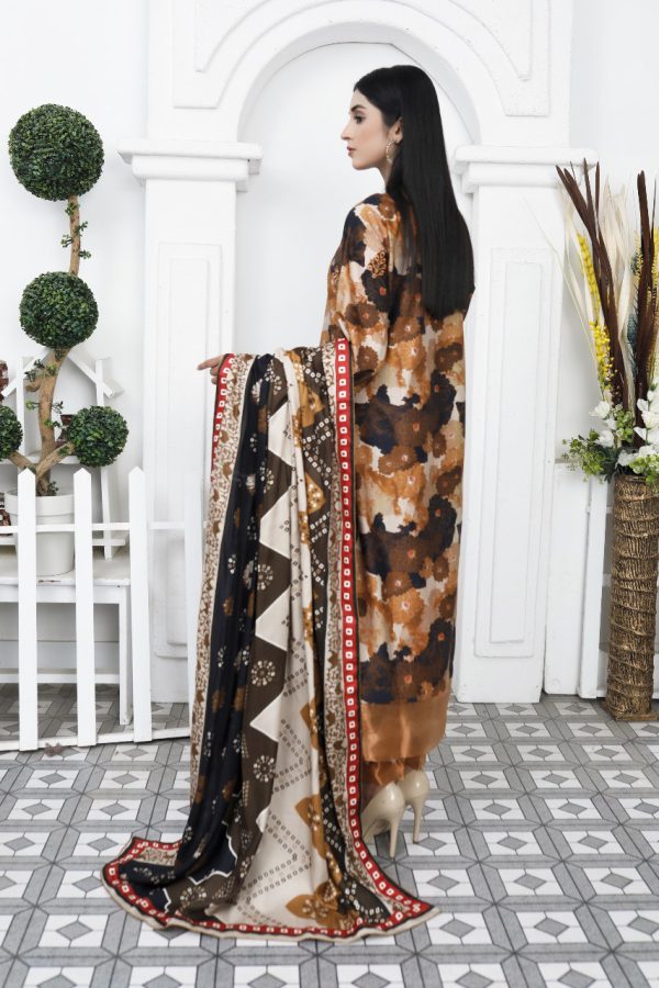 Embroidered Khaddar Suit - 03