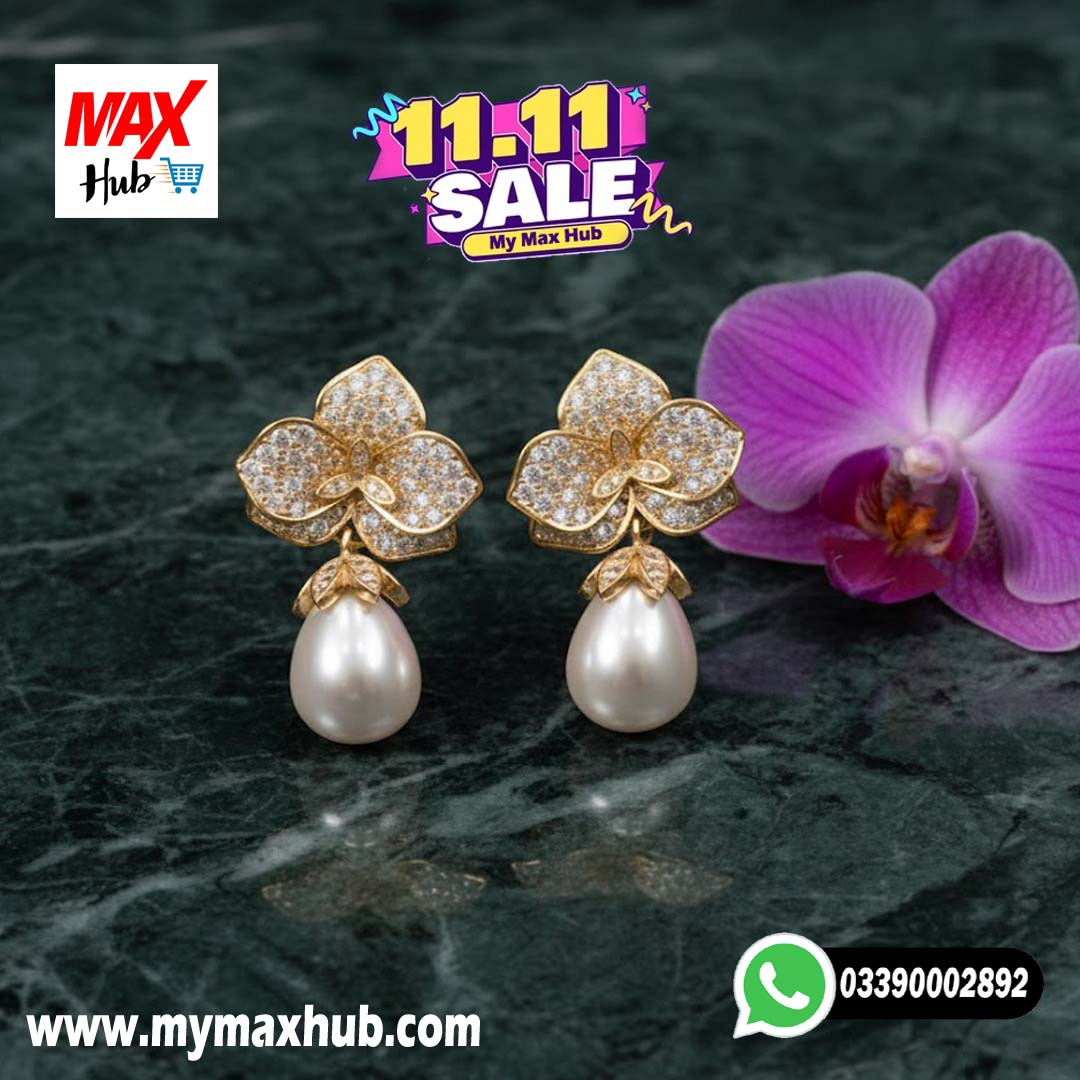 Elegant Golden Antique Earrings