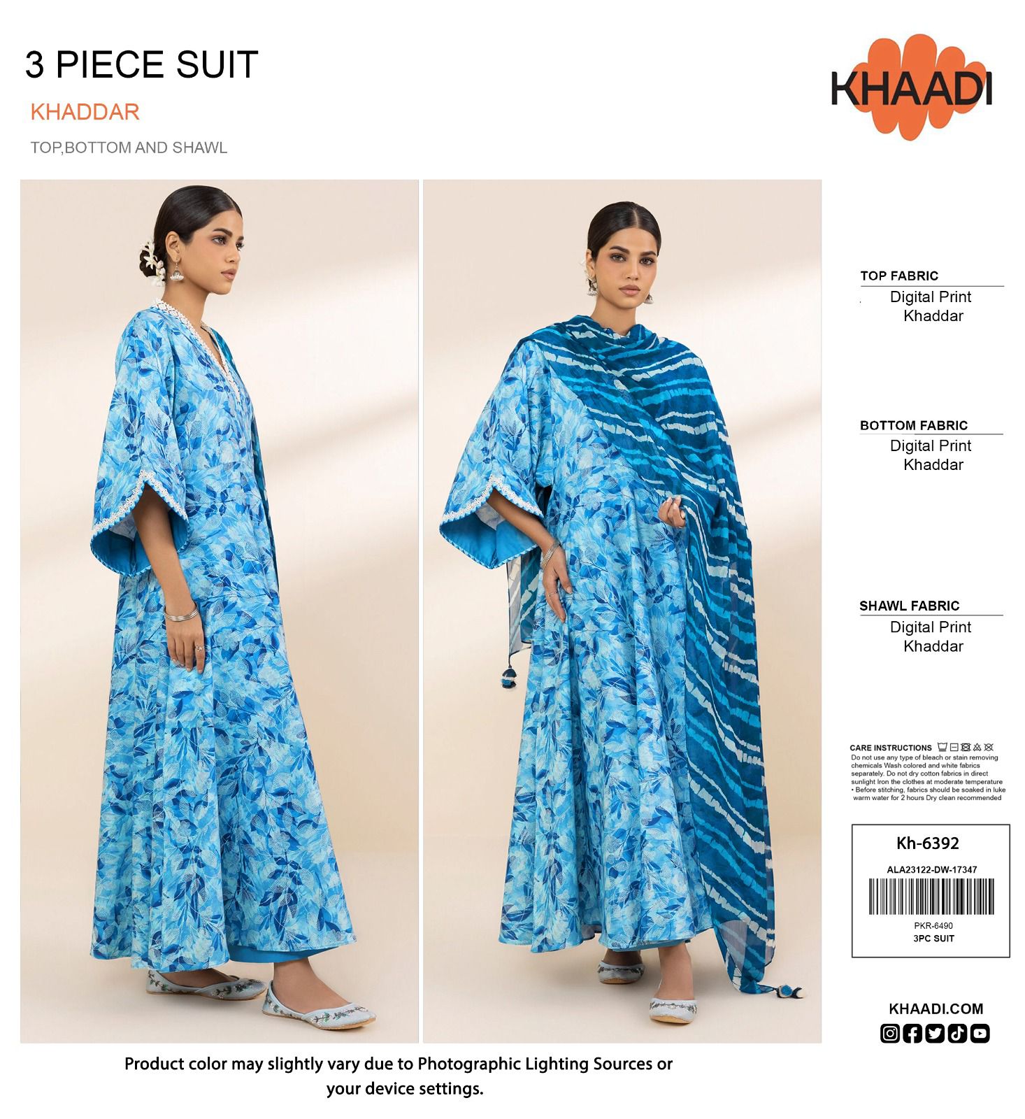 KHADDI 3 Peice khaddar Suit-1