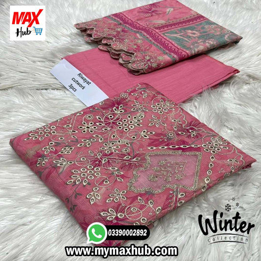 Riwayat Pure Khaddar Embroided Suit