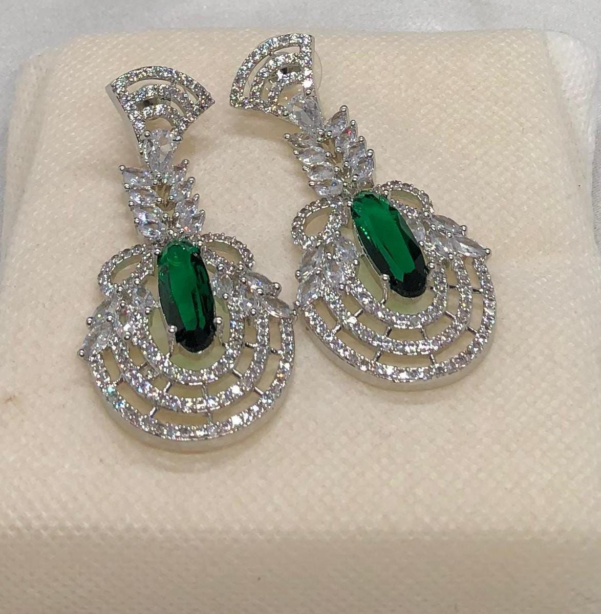 Indian Zircon Earrings - 01