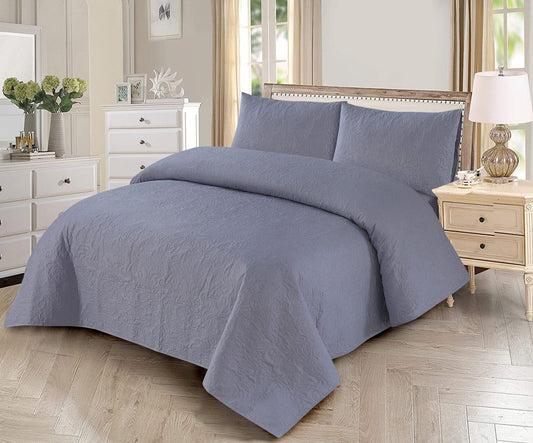 Grey 3pcs Comforter set