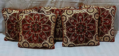 5 Pcs Velvet Cushion Covers Set