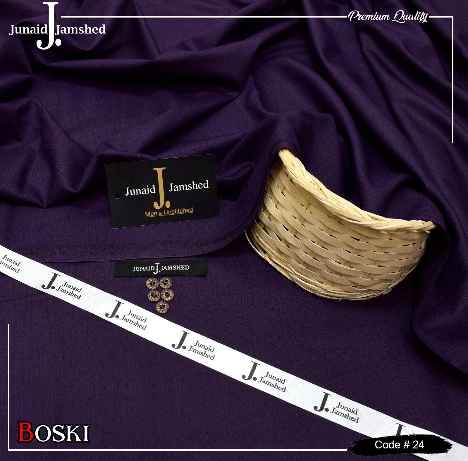J. Junaid Jamshed Wash & Wear Boski