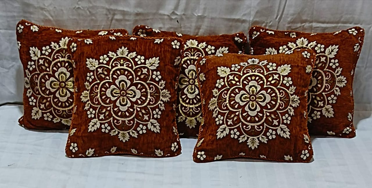 5 Pcs Velvet Cushion Covers Set