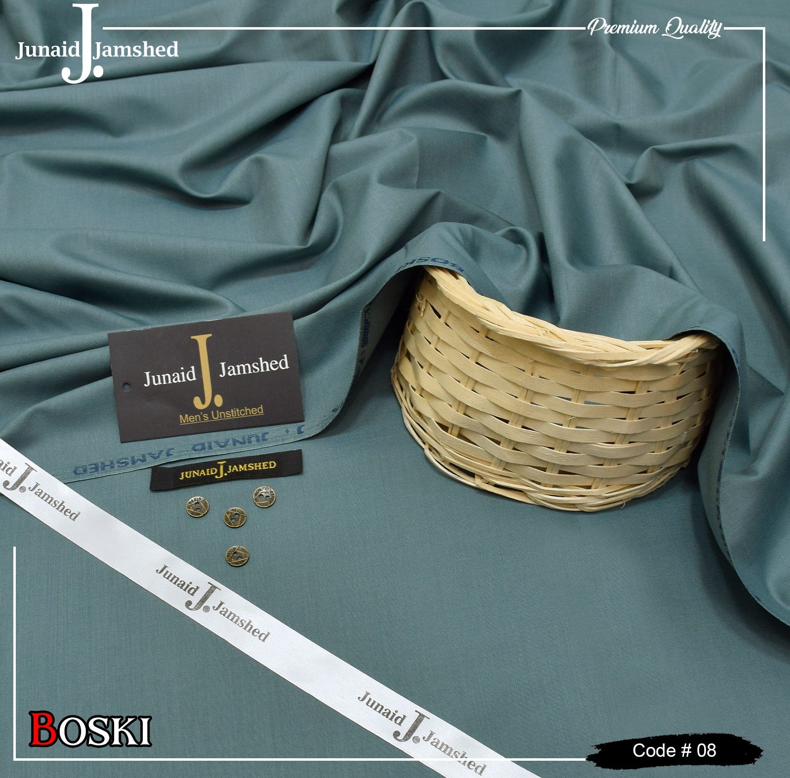 J. Junaid Jamshed Wash & Wear Boski
