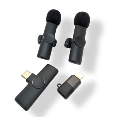 K11 (2 In 1) Collar Wireless Microphone Iphone/android & Type C Supported