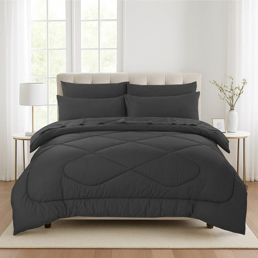 Charcoal - Comforter - Mas Signature (Tulips)
