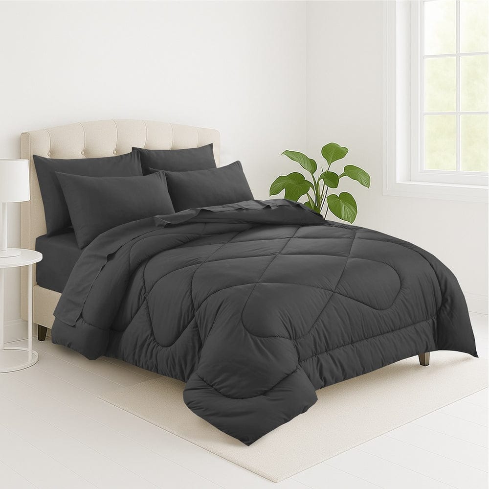 Charcoal - Comforter - Mas Signature (Tulips)