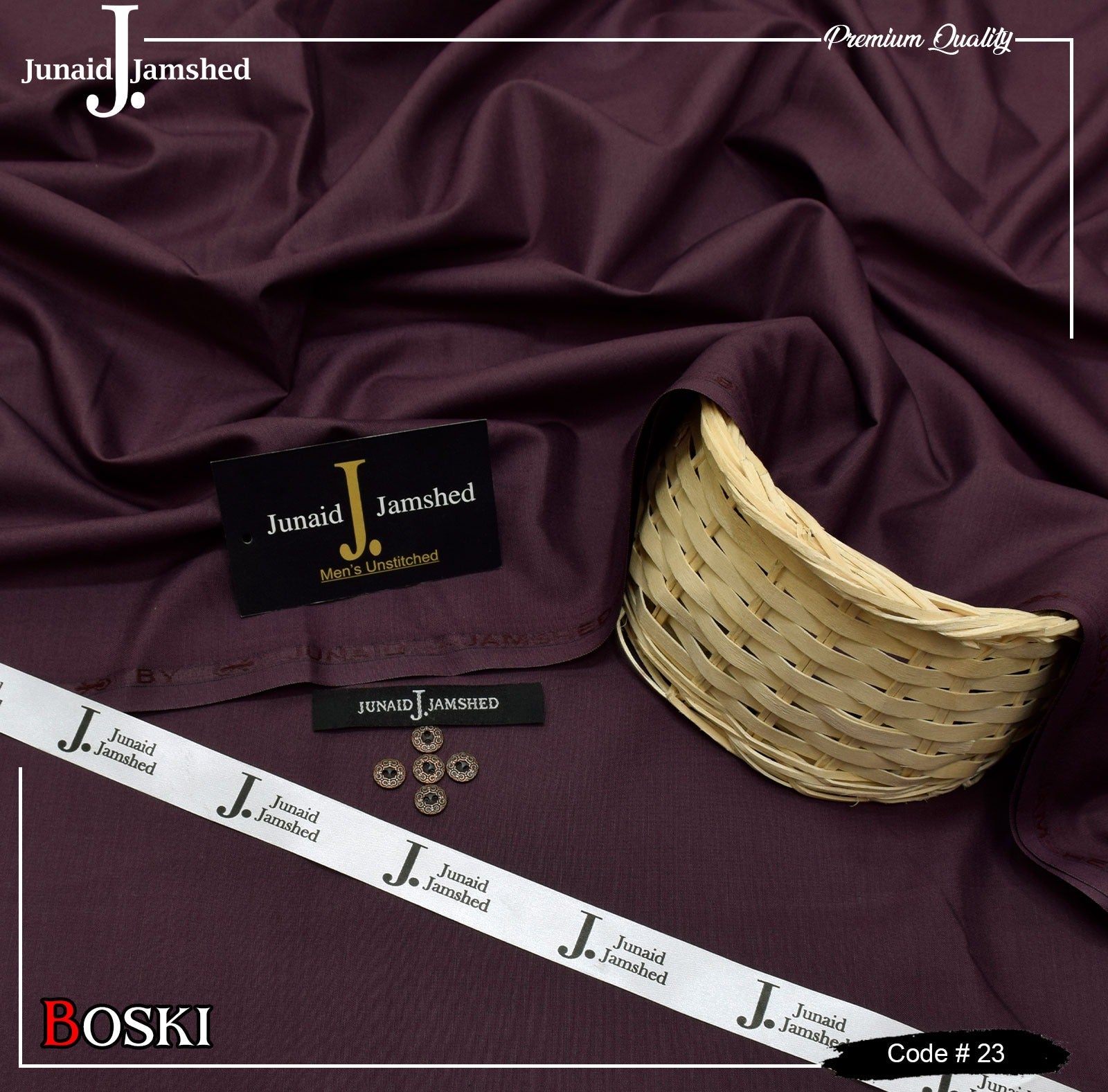 J. Junaid Jamshed Wash & Wear Boski