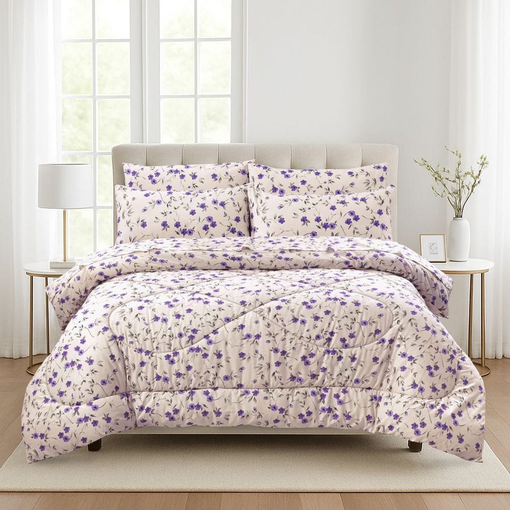 Purple Floral - Comforter - Mas Signature (Tulips)