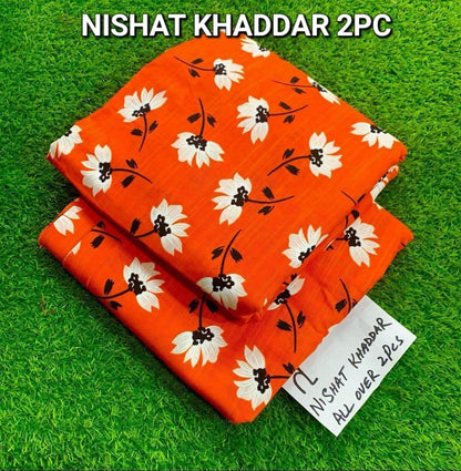 2 Pcs Khaddar Nishat Suiting Collection