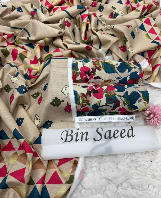 Bin Saeed Premium Khaddar Suit