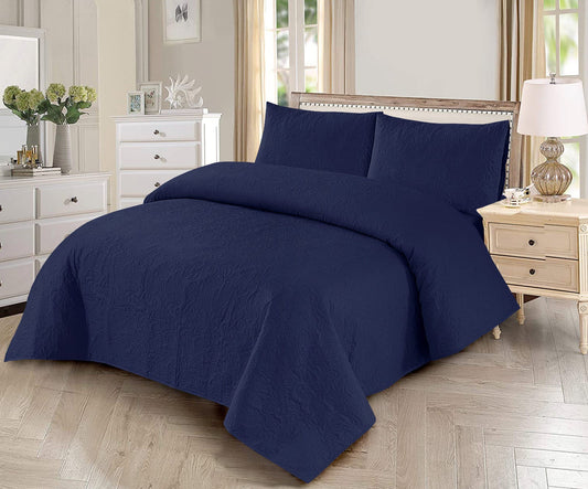 Blue 3 pcs Comforter sets