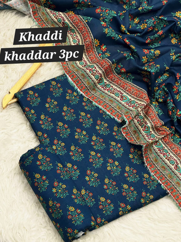 KHADDI Original khaddar 3pc-3