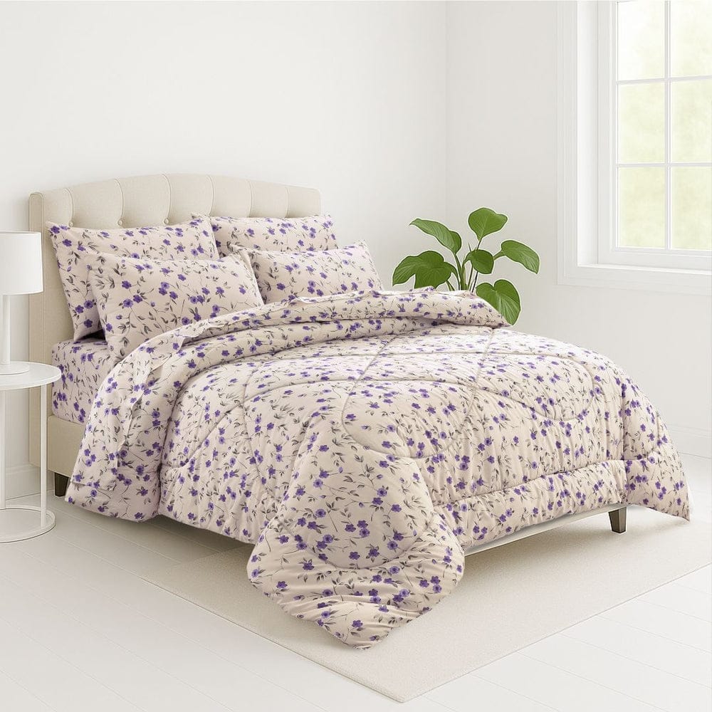 Purple Floral - Comforter - Mas Signature (Tulips)