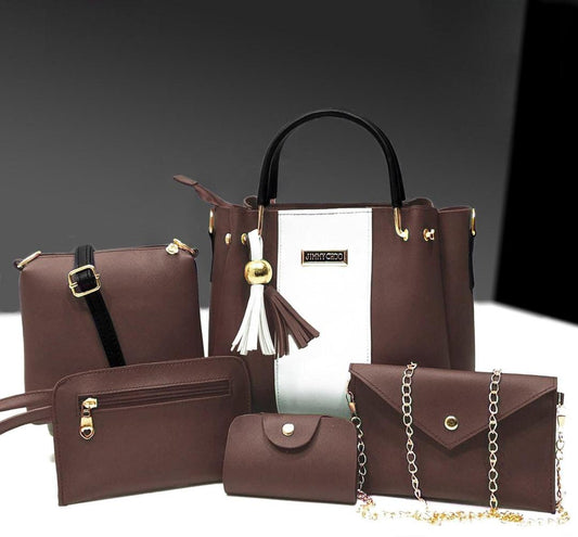 PU Leather Bag 5 Pcs Set - 2