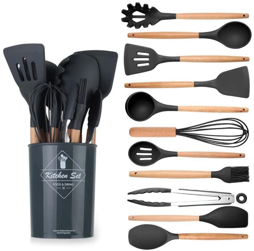 12-piece Heat Resistant Non-Toxic Cooking Spoons