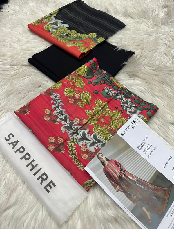 Original 3 Peice Lawn Suit -3 (Shappire)