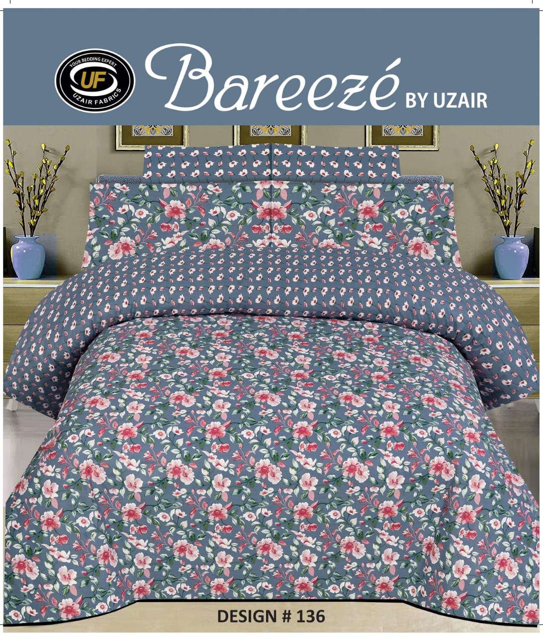 Bareeze Cotton Bedsheet