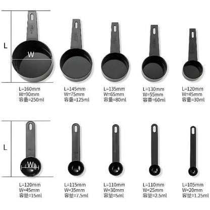 10 Pcs Measuring Cups & Spoons Sets