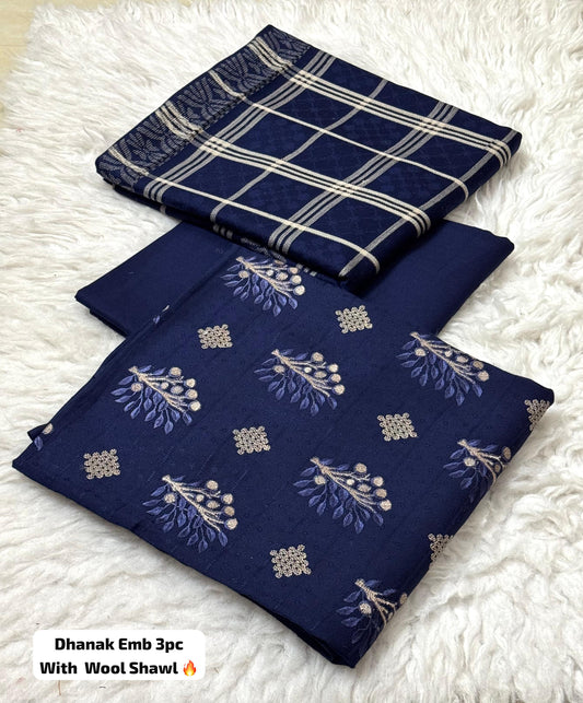 BAREEZE DHANAK EMBRIODERY Suit - 7