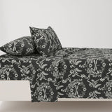 Charcoal Mist - Bedsheet - Mas Signature (Tulips)