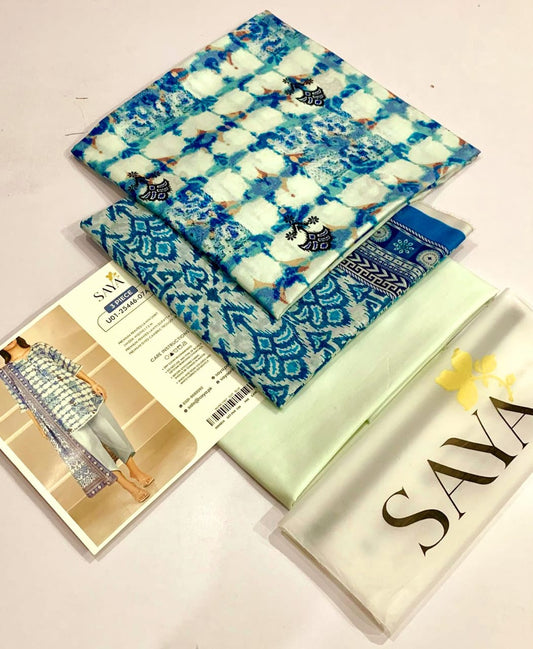 Saya Lawn 3 Pcs Suit -8