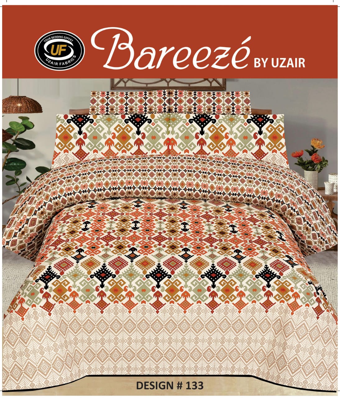 Bareeze Cotton Bedsheet