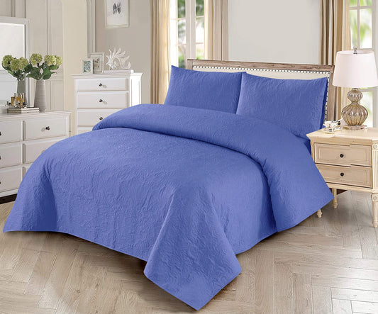 Sky Blue 3 pcs Comforter set