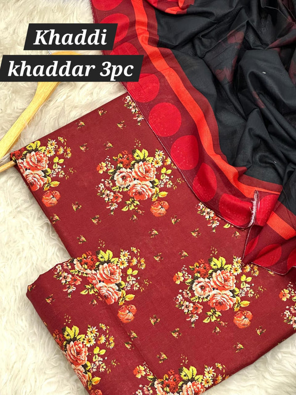 KHADDI Original khaddar 3pc-4