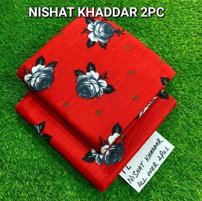 2 Pcs Khaddar Nishat Suiting Collection