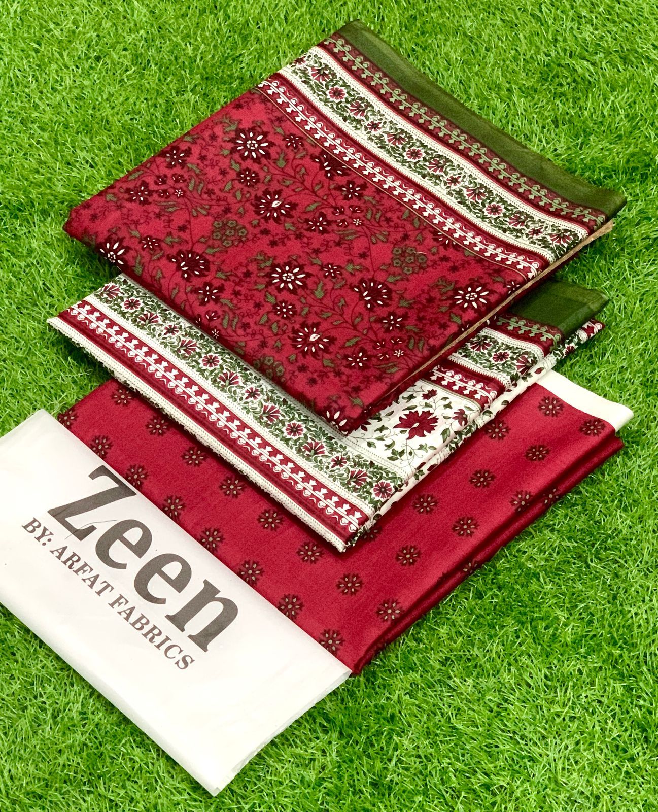 ZEEN LAWN 3P WITH ZARI & LAWN DUPPATA