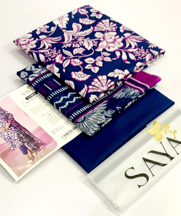 Saya Lawn 3 Pcs Suit -16