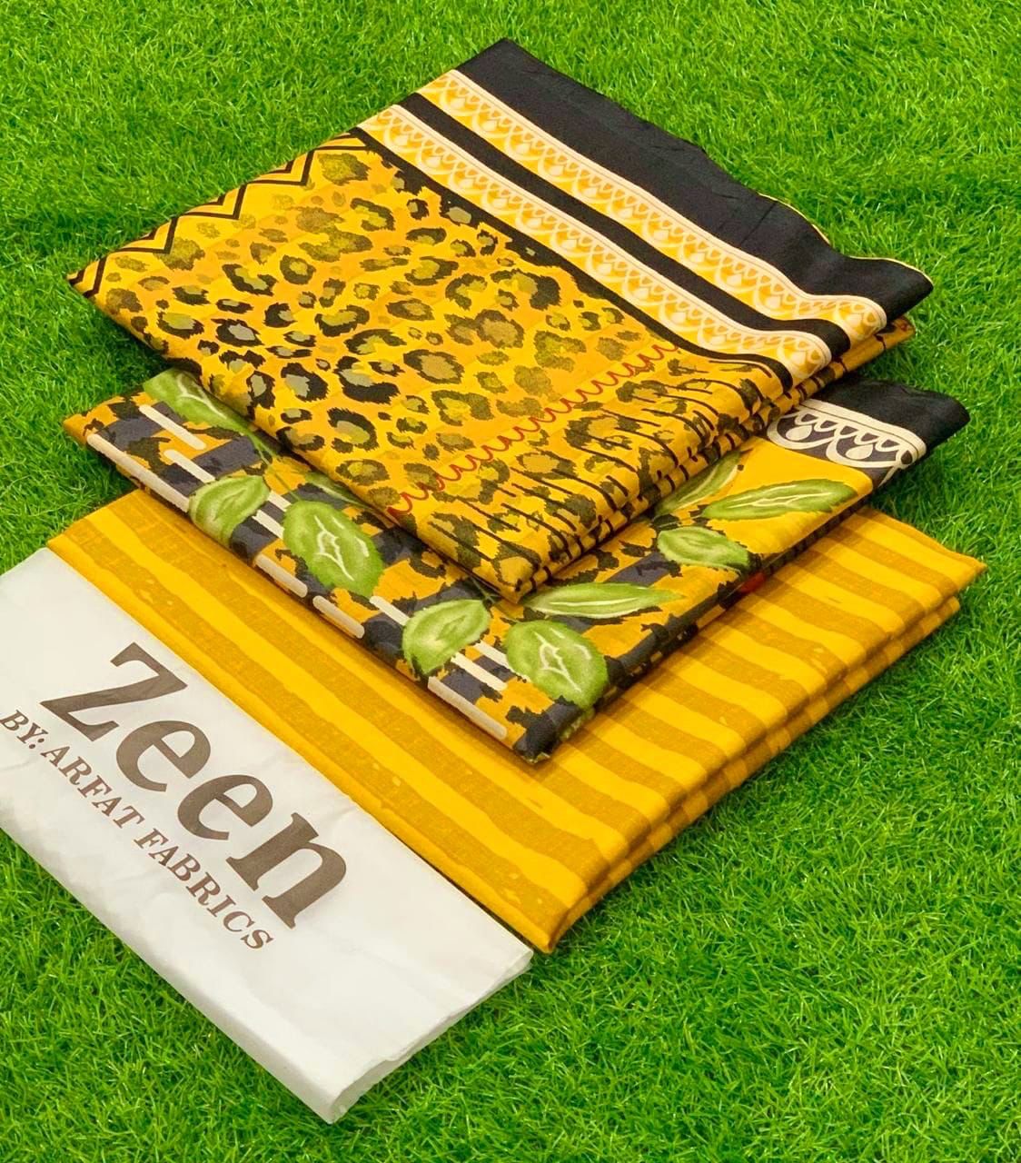 ZEEN LAWN 3P WITH ZARI & LAWN DUPPATA