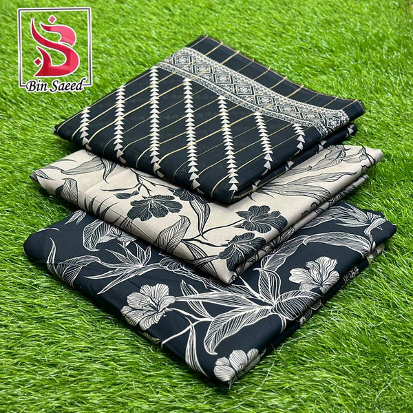 Bin Saeed Print Lawn Suit