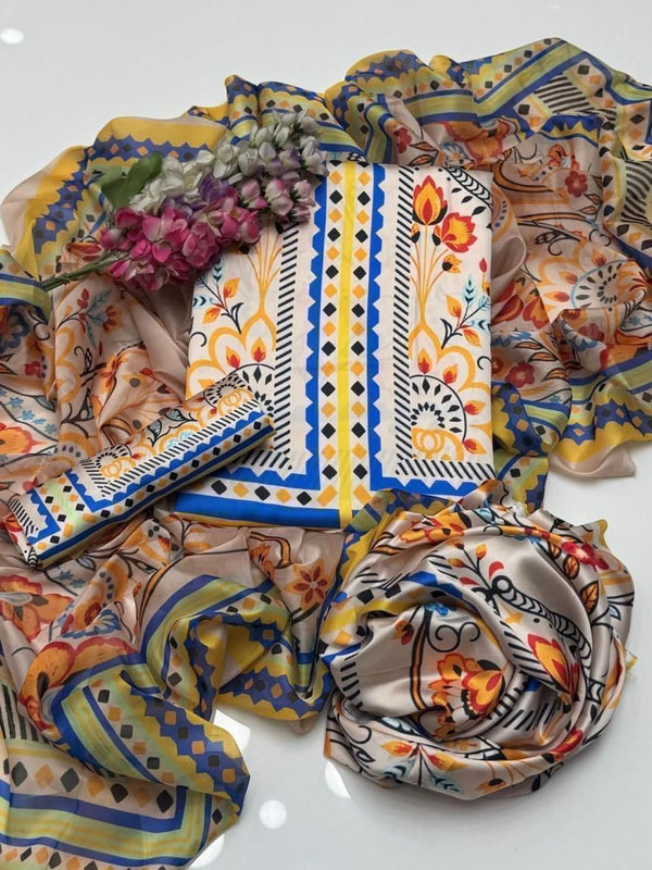 3pc Silk Suit-7